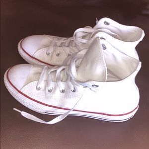 Converse White Hightops